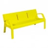 Banc Alvium en plastique 100% recyclable jaune