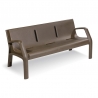 Banc Alvium en plastique 100% recyclable marron