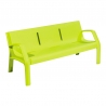 Banc Alvium en plastique 100% recyclable vert acide