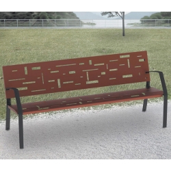 Banc en tôle d'acier 181 cm Banc en tôle d'acier 181 cm
