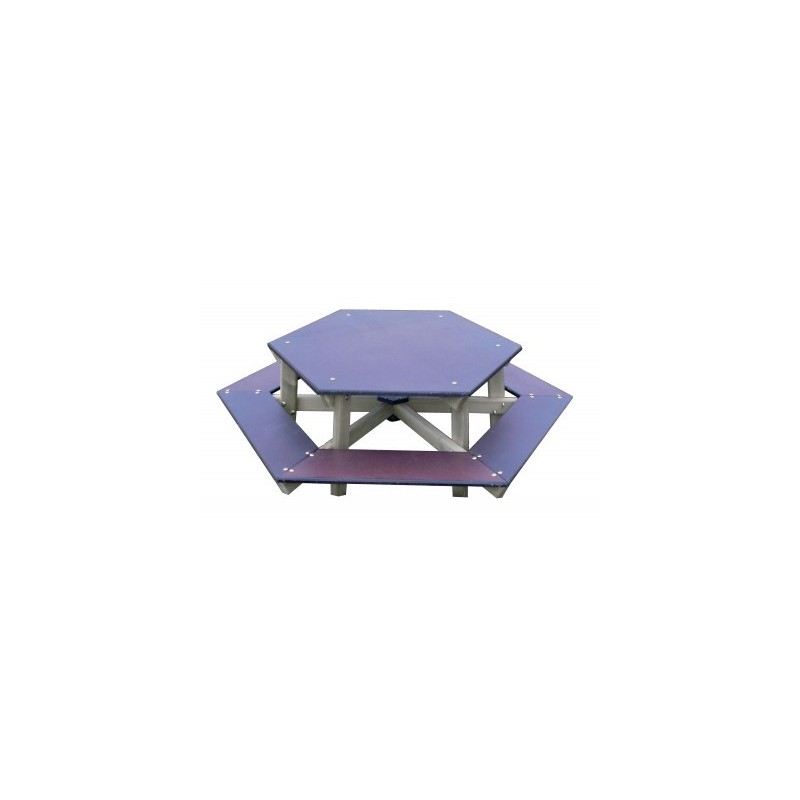 Table d'extérieur pour enfants 6 places