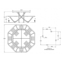 Dimensions de la table de jardin